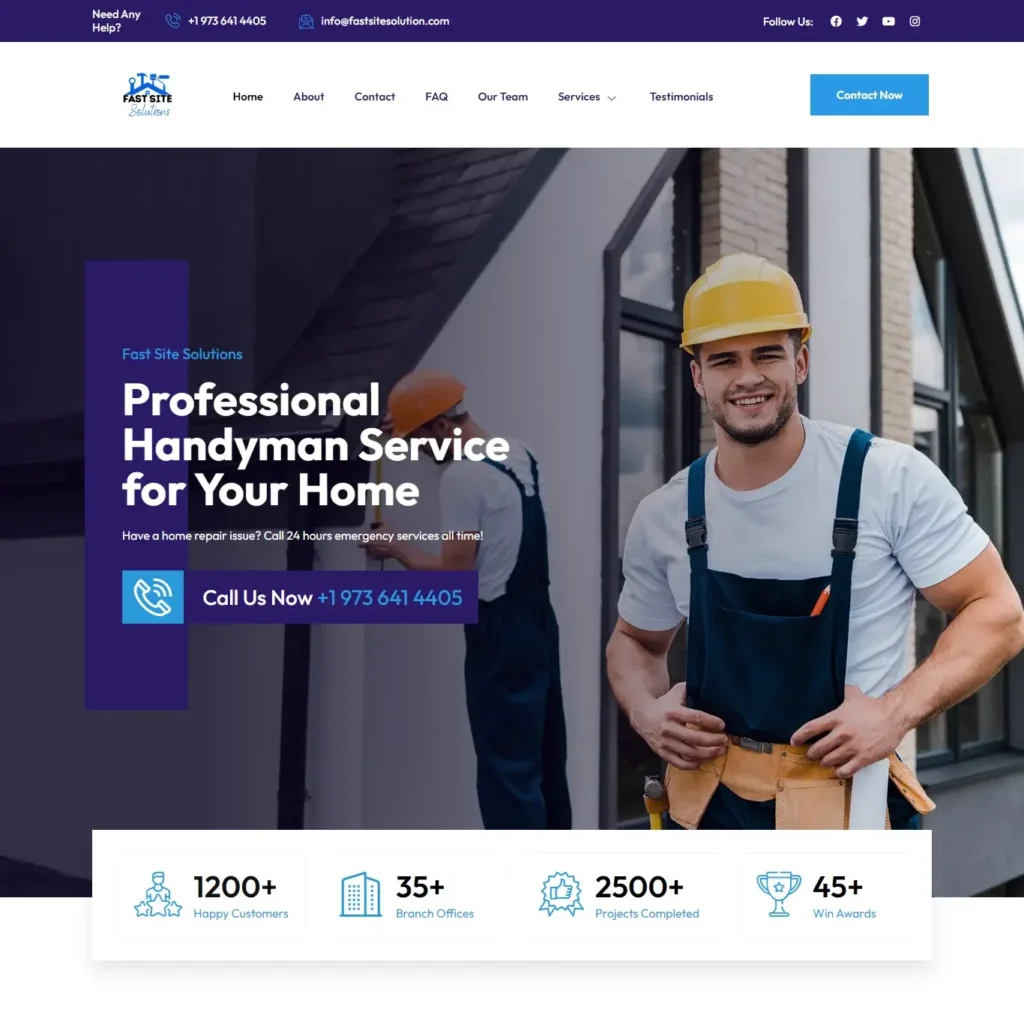 Fast Site Solutions Revamp | Project | Waheed WPDev
